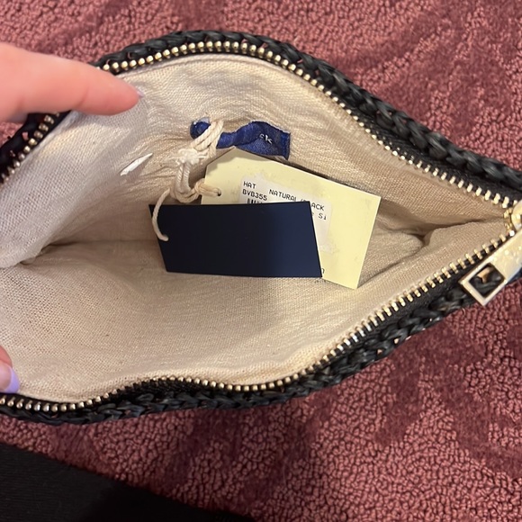 Hatch Attack hatchattack natural and black woven straw fannypack nwt - Picture 3 of 4